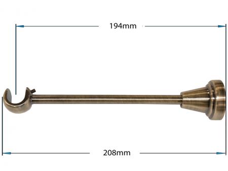 Garniže 16mm - jednoradové - GUĽA AZUR - antik